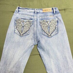 Platinum Plush Wings Women’s Jeans – Barely Worn